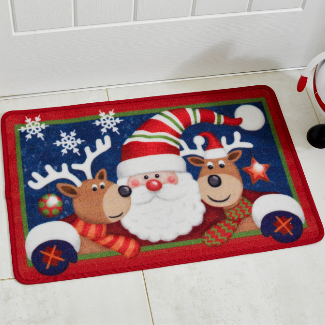 SANTA & FRIENDS DOORMAT 40X60CM 